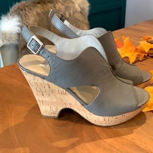 Franco Sarto Gallard cork wedge sandal